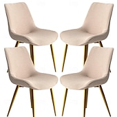  Funda elástica para silla de comedor, 4 unidades, suave, gruesa y lavable.