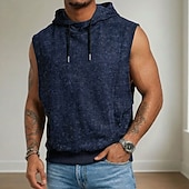 levne Tílka na cvičení-SoftFade™ Pánský tank top vest top s kyselinovým praním bezrukávová mikina bezrukávová léto jaro vintage ležérní s tkanicemi ležérní sportovní oblečení černá námořnická modrá zelená tričko pro muže