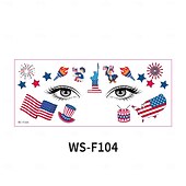  40 ورقة من ملصقات وشم مكياج يوم الاستقلال، علم الولايات المتحدة، ملصقات مكياج الوجه لحفلات اليوم الوطني