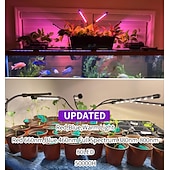 abordables Lampe de croissance LED-Lampe de croissance LED à 4 têtes à pince, spectre complet rouge &amp;Lampe de croissance bleue, 80 LED, minuterie 3/9/12 h, USB 5 V, réglable, idéale pour les serres d'intérieur, les plantes grasses, les