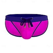 olcso Úszónadrág és deszkás rövidnadrág-Férfi Úszónadrágok Fürdőnadrág Boxer fazonú fürdőnadrágok Színblokkolás Zsinór Gyors szárítás Rugalmas Légáteresztő Alsók Szörfözés Vízi sportok Úszás Nyár