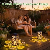 abordables Éclairages pour allées-1 pièce 0.06 W Lumières solaires LED Alimenté par énergie solaire Étanche Blanc Chaud 1.2 V 1 Perles LED