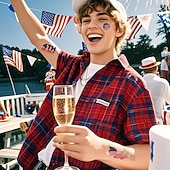  10/20 feuilles d'autocollants de tatouage pour la fête de l'indépendance américaine en stock. Vente en gros d'autocollants de tatouage décoratifs pour le maquillage du visage et la célébration du