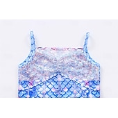  sereia Princesa sereia Vestidos Fantasia de festa temática Fantasias for Para Meninas Infantil Crianças Carnaval Baile de Máscaras Festa Feriado