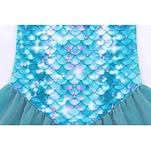  sereia Princesa sereia Vestidos Fantasia de festa temática Fantasias for Para Meninas Crianças Carnaval Baile de Máscaras Festa Feriado