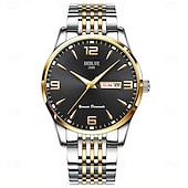 رخيصةأون ساعات كوارتز-ساعات رجالية، ساعات رجالية فاخرة وجذابة مزودة بوظائف التاريخ والتقويم، وشاشة مضيئة، ساعات رجالية أنيقة وعصرية، أفضل إكسسوارات الرجال، والخيار الأمثل للهدايا