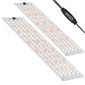 Недорогие Освещение для роста растений-Светильник для выращивания растений, полноспектральный светильник для комнатных растений, 270/405/540 светодиодов, автоматический таймер включения/выключения на 3/9/12 часов, 3 режима освещения, 9