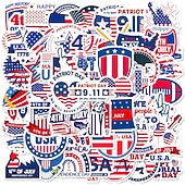  500 adesivi per il giorno dell'indipendenza americana, adesivi per il giorno dell'indipendenza presidenziale, adesivi decorativi per cappelli d'amore