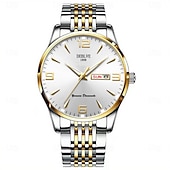 رخيصةأون ساعات كوارتز-ساعات رجالية، ساعات رجالية فاخرة وجذابة مزودة بوظائف التاريخ والتقويم، وشاشة مضيئة، ساعات رجالية أنيقة وعصرية، أفضل إكسسوارات الرجال، والخيار الأمثل للهدايا