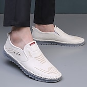 economico Scarpe Casual Slip-On-scarpe casual slip-on da uomo in similpelle, comode e versatili, ideali per uscite rilassate o serate in resort