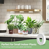 baratos Luz LED Ambiente-Luminária de cultivo LED circular com 1/2/3/4 LEDs, 48 LEDs, temporizador de 3/9/12 horas, 3 modos de cor, brilho ajustável, alimentação USB 5V, ideal para plantas de interior, hidroponia, hortaliças