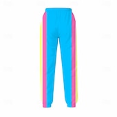 baratos Conjuntos-Hippie Anos 80 Estilo de rua Calças Roupa Jaqueta Manga Comprida Discoteca Geométrica Fantasia Unisexo Fantasia de Carnaval Baile de Máscaras Casual Dia a Dia Festas &amp; Noite Adulto Blusa Calças