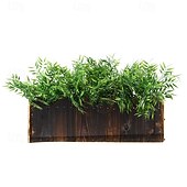 tanie Rośliny sztuczne i zieleń-6 wiązek sztucznych liści bambusa, sztuczne kwiaty z tworzywa sztucznego do dekoracji wnętrz, kompozycja stołowa do salonu i ogrodu