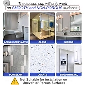 Χαμηλού Κόστους Κρεμάστρες για Μπουρνούζια-Συσκευασία 4 γάντζων βεντούζας για ντους, αφαιρούμενοι γάντζοι πετσετών για παράθυρο μπάνιου, γάντζος για μπουρνούζι για κρέμασμα