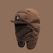 economico Cappellino da baseball da uomo-Per uomo Da aviatore Nero Verde fibra di poliestere Regolabile Caldo Sport e Outdoor All'aperto Abbigliamento casual alla moda Ciclismo Tinta unica Calore Termico Antivento