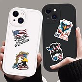  250 stuks 4 juli stickers, 5 verpakkingen van 50 patriottische waterdichte vinylstickers voor waterflessen en laptops, stickers met de Amerikaanse vlag voor Onafhankelijkheidsdag voor kinderen,