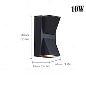 abordables appliques murales extérieures-Extérieur LED Moderne Appliques Murales Extérieures Salle de bain Extérieur Aluminium Applique murale IP65 85-265V 3 W