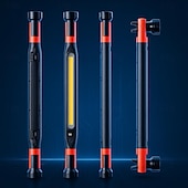 abordables Linternas-Barra de luz de trabajo LED magnética recargable, luz de mecánico debajo del capó para reparación de automóviles, garajes y talleres. &amp;Detallando, luz de emergencia inalámbrica portátil con imán