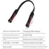 levne Svítilny-Pracovní světlo, odnímatelné, dobíjecí, LED pracovní světlo s magnetickou základnou, handsfree mechanické světlo, kolem krku