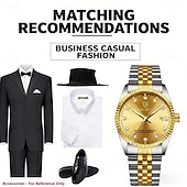 cheap Quartz Watches-Men's Watch, Men's Charming Luxury Watch, Rhinestone Decoration, Calendar Function, Night Light Display, Men's Fashionable Casual Watch, Best Men's Accessory, and Best Men's Gift Selection