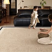 cheap Area Rugs-Vintage Style Durable Carpet Living Room Rug Antique Aesthetic Bedroom Sofa Mat Large Area Washable Easy-to-Clean