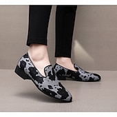 economico Mocassini-mocassini da uomo in similpelle con stampa mucca, alla moda e comodi, perfetti per occasioni semi-formali e uscite informali