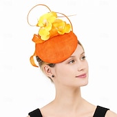 economico Fascinatori &amp; Cappelli-Derby Copricapo Cappello Fascinator affascinante Gentildonna Floreale Piuma Costume Per donna Mascherata Tè Ascot Festival delle corse di cavalli Adulti Copricapo