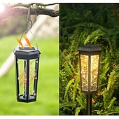  Lampes solaires de jardin étanches, allumage/extinction automatique, éclairage décoratif LED pour allée, terrasse, cour, pelouse, allée, piscine