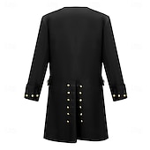 baratos Tops-Retro Vintage Rococó Vitoriano Casacos Manga Comprida Traje Real Fantasia Homens Dia Das Bruxas Carnaval feira renascentista LARP Adulto Blusa