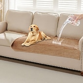 economico Copridivano-Copridivano impermeabile per cani lavabile, copridivano in pelliccia sintetica per animali domestici, copriletto morbido per cani, copridivano antiscivolo per divano a 3 cuscini, divano adatto agli