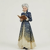 abordables Déguisements pour femmes-Sorcière Madame Morrible Robe Manteau Costume de cosplay Nuit de Walpurgis Cosplay for Femmes Adultes Halloween Performance Soirée Scène