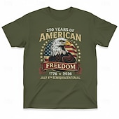  250th Anniversary for USA T-shirt & Baseball Cap Set - USA Flag Eagle Graphic Tee 1776-2026 Patriotic for Men Adults for Independence Day