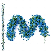 economico Fiore finti-Ghirlanda di fiori artificiali edera, confezione da 4 decorazioni da 1,8 m resistenti ai raggi UV, finte margherite rampicanti in seta, fiori appesi per casa, giardino, matrimonio, decorazioni