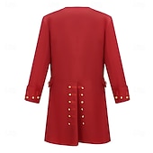 baratos Tops-Retro Vintage Rococó Vitoriano Casacos Manga Comprida Traje Real Fantasia Homens Dia Das Bruxas Carnaval feira renascentista LARP Adulto Blusa