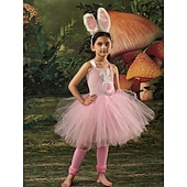 preiswerte Tierkostüm-Tutu Robe Tier Kaninchen Osterhase Kleider Lustig Kinder Mädchen Halloween Ostern Karneval Party Verkleiden