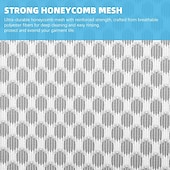 お買い得  ランドリーバッグ＆洗濯物入れ-デリケートな衣類用のハニカムメッシュランドリーバッグ6個パック - ブラジャー、ランジェリー、靴下、ベビー服用の12x16インチミディアム洗濯バッグ - ジッパー開閉でデリケートな衣類を優しく洗います。