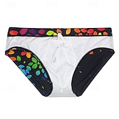 cheap Swim Trunks &amp; Board Shorts-Men's Swim Shorts Swim Trunks Swim Briefs Printed Quick Dry Stretchy Breathable Bottoms Surfing Water Sports Swimming Summer