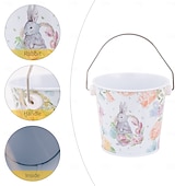 Недорогие Пасха-1 шт. жестяная коробка в виде пасхального кролика, металлическая подарочная коробка для конфет и печенья в виде кролика, контейнер для хранения пасхальных яиц, пустая коробка для упаковки сладостей.