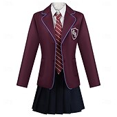  Genius Girl Cosplay Costume Outfits Casual School Uniforms for Unisex Kid's Adults' Halloween Carnival Carnival Halloween School Wear