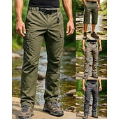 ieftine Pantalonii-Bărbați Pantaloni Cargo Pantoli Convertibili Παντελόνι πεζοπορίας Pantaloni de ploaie pentru drumeții Primăvară Toamnă În aer liber Fit regulat Impermeabil Rezistent la Vânt Ușor Pantaloni Buzunar