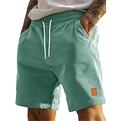 economico Pantaloncini casual-Per uomo Shorts Pantaloncini casual Pantaloncini di velluto a coste Tasca Elastico in vita Semplice Tinta unita Comodità Traspirante Sopra il ginocchio Casuale All'aperto Spiaggia Vacanza Moda Blu