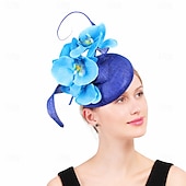 economico Fascinatori &amp; Cappelli-Derby Copricapo Cappello Fascinator affascinante Gentildonna Floreale Piuma Costume Per donna Mascherata Tè Ascot Festival delle corse di cavalli Adulti Copricapo