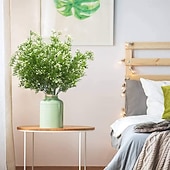 billiga Artificiell Blomma-20 buntar konstgjorda utomhusväxter &amp;blommor, babyns andetag &amp;konstgjorda utomhusväxter av bär, konstgjorda buskar för utomhusbruk, blomsterarrangemang i plast