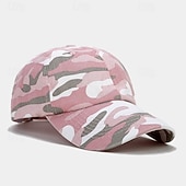 preiswerte Baseballkappe für Herren-Herren Baseballkappe Weiß Gelb Baumwollmischung Drucken Sport &amp; Outdoor Lässig Militär Lässig Täglich Outdoor Tarnung Sonne Sonnenschutz