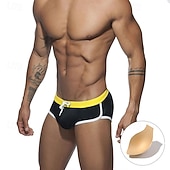 economico Costumi da bagno &amp; Pantaloni da surf-Per uomo Costume da bagno Costume da Bagno Slip mare Tinta unita Coulisse Asciugatura Rapida Elastico Traspirante Pantaloni Surf Sport Acquatici Nuoto Estate