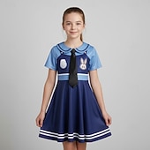  Märchen Tierdetektiv Tier Kaninchen Kleid Themenparty-Kostüm Cosplay for Mädchen Kinder Karneval Kindertag Buchwoche Täglich