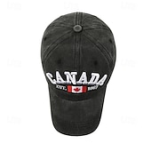 abordables Fournitures pour fêtes-Casquette de baseball canadienne pour hommes et femmes, casquette de golf avec drapeau à la feuille d'érable pour la fête du Canada, casquette de sport et d'extérieur ajustée et unie