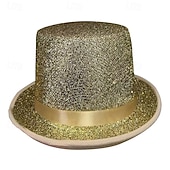cheap Party Supplies-St. Patrick's Day Green Glitter Top Hat, Sparkling Leprechaun Hat for St Paddy's Day Irish Festival Parade, Costume Accessory for Men Women Kids, Lucky Green Shiny Party Hat, Dress Up Supplies