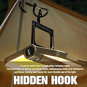 billiga Campingljus &amp;amp; lyktor-LED-campinglampor, uppladdningsbar magnetlampa, 230° rotation, vikbar, vattentät, soldriven utomhuscampinglampa för vandringstält, överlevnad, nattfiske, promenadarbete