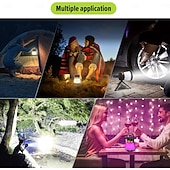 זול אורות קמפינג ופנסים-פנס קמפינג לד, פנס קמפינג נטען 1500 לומן עם טעינת פאנל סולארי, עמיד למים, 8 מצבי תאורה, סוללת גיבוי 7500mah, פנס קמפינג לחירום הוריקן, טיולים רגליים, חוץ